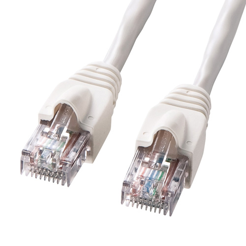LANケーブル（UTP・単線・CAT5e・1m・ホワイト） KB-10T5-01N サンワサプライ