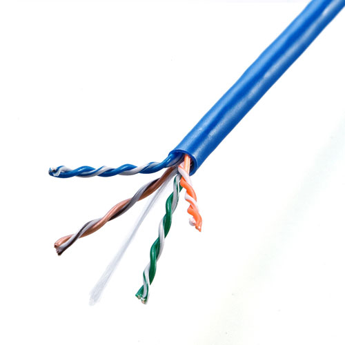 LANケーブル（CAT5e・自作用・UTP・単線・LANケーブルのみ・ブルー・300m） KB-C5L-CB300BLN サンワサプライ