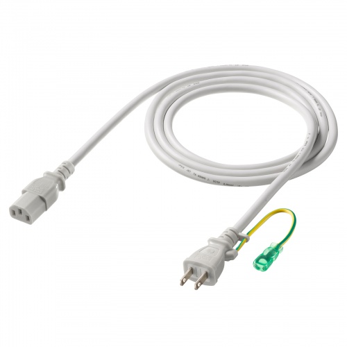 電源コード（2P・2m・グレー）