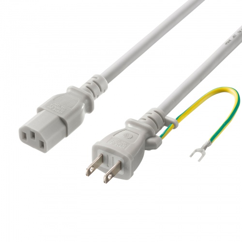 電源コード（2P・4m・ライトグレー） KB-D3347A サンワサプライ
