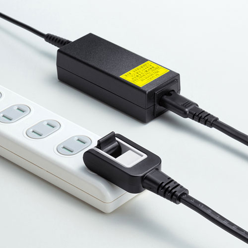 電源コード（メガネ型コネクタ対応・3m・12A・収納式プラグ・ブラック）