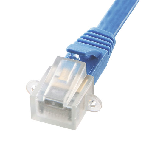 Cat 7 フラットLANケーブル（15m・ブルー）