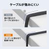 CAT7ウルトラフラットLANケーブル（0.5m・ブラック） サンワサプライ