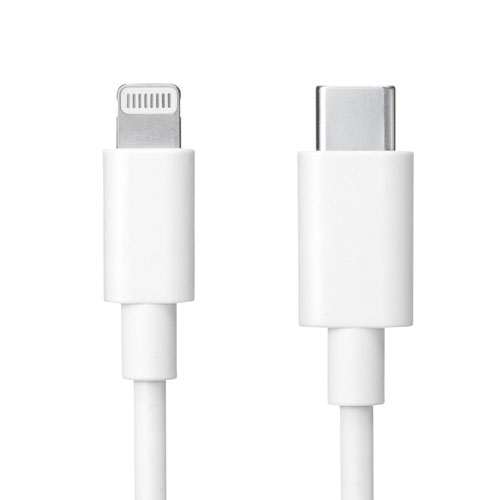 Type-Cライトニングケーブル(PD対応・急速充電・データ転送・1m・ホワイト)