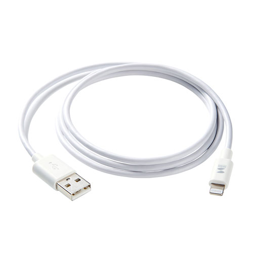 ライトニングケーブル（MFI認証・1m・ホワイト）