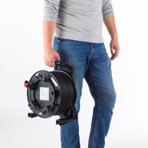 LANケーブル（80m・屋外用・巻取り・延長・CAT6A・ブラック） KB-MKE21BK サンワサプライ