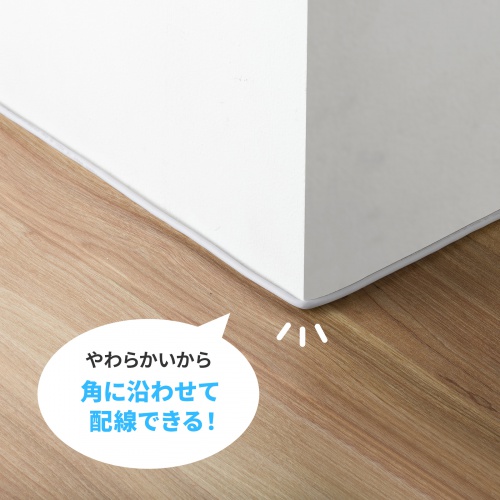 カテゴリ5e STP LANケーブル（1m・ツメ折れ防止コネクタ・スリム・やわらか・耐温度性・耐油性・耐UV性・難燃性・ホワイト）