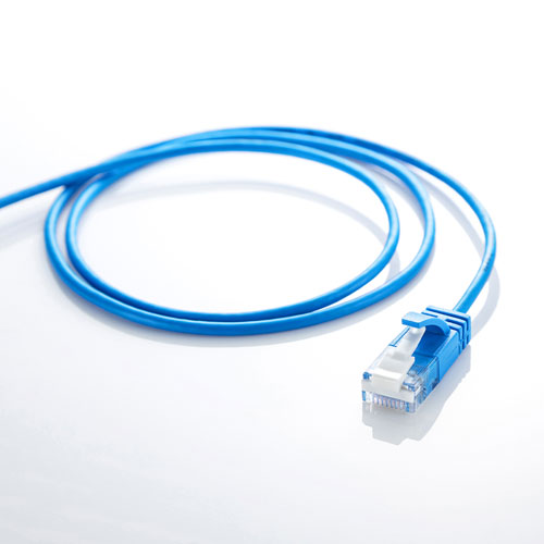 カテゴリ6A極細LANケーブル（ブルー・1m）