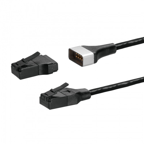 LANケーブル（カテゴリ6A・ブレイクアウェイ・片側マグネットコネクタ・スリム・3m）