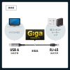 USB A LAN変換ケーブル（2m・カテゴリ6・1Gbps・ギガビット・C to LAN・MACアドレスパススルー対応・ビデオ通話・ゲーム）