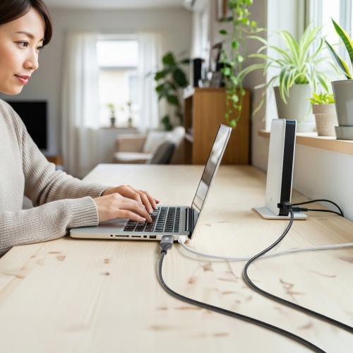 USB A LAN変換ケーブル（3m・カテゴリ6・1Gbps・ギガビット・C to LAN・MACアドレスパススルー対応・ビデオ通話・ゲーム）