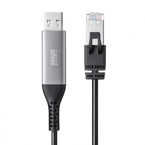 USB A LAN変換ケーブル（5m・カテゴリ6・1Gbps・ギガビット・C to LAN・MACアドレスパススルー対応・ビデオ通話・ゲーム）