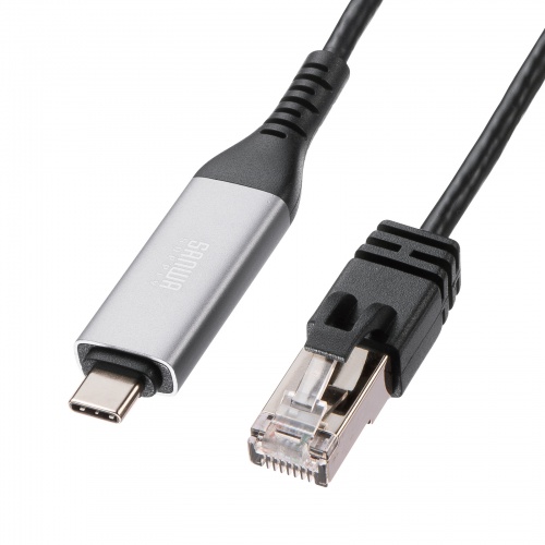 USB Type-C LAN変換ケーブル（カテゴリ6・1Gbps・ギガビット・C to LAN・MACアドレスパススルー対応・ビデオ通話・ゲーム・1m）