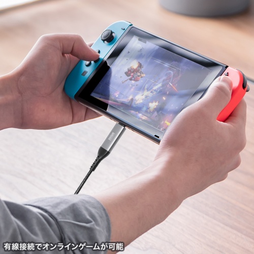 USB Type-C LAN変換ケーブル（カテゴリ6・1Gbps・ギガビット・C to LAN・MACアドレスパススルー対応・ビデオ通話・ゲーム・5m）