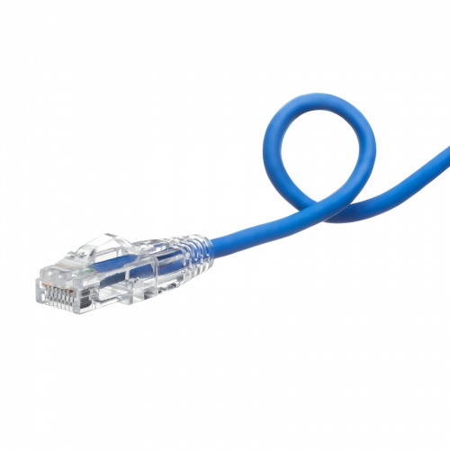 カテゴリ6 LANケーブル（への字ラッチ・5ｍ・ツメ折れ防止・スリム・やわらか・より線・耐温度性・耐油性・耐UV性・難燃性・ブルー）