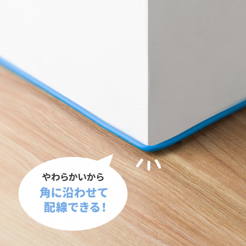 カテゴリ6 LANケーブル（への字ラッチ・5ｍ・ツメ折れ防止・スリム・やわらか・より線・耐温度性・耐油性・耐UV性・難燃性・ブルー）