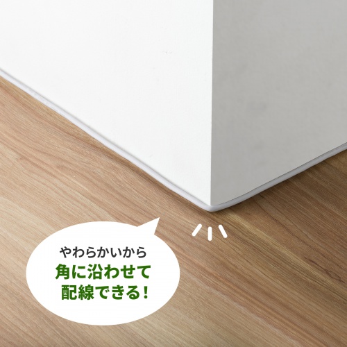 カテゴリ7LANケーブル（への字ラッチ・15m・スリムケーブル・ツメ折れ防止・やわらかLANケーブル・10Gbps・より線・RJ45・ホワイト） KB-SL7YS-15W サンワサプライ