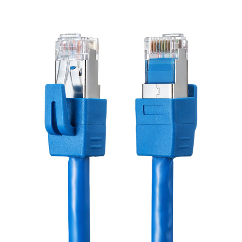 CAT6LANケーブル(シールド・STP・爪折れ防止・30m・ブルー)