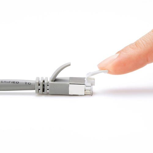 LANケーブル（cat 5e・1m・ツメ折れ防止・STP・ライトグレー） KB-STPTS-01 サンワサプライ