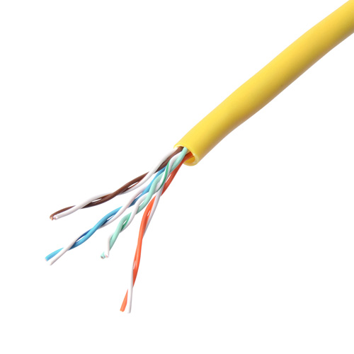エンハンスドカテゴリ5単線ケーブルのみ（自作用・UTP・100m・イエロー） KB-T5-CB100YN サンワサプライ