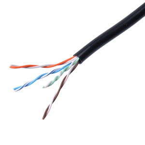 エンハンスドカテゴリ5単線ケーブルのみ（UTP・自作用・300m・ブラック） KB-T5-CB300BKN サンワサプライ