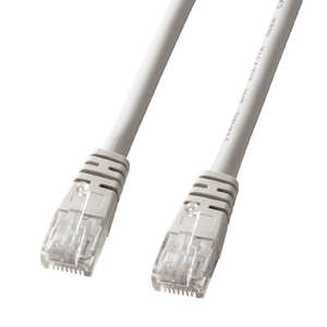 Cat 5eより線LANケーブル（30m・ライトグレー）