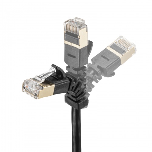 LANケーブル（CAT6A・曲がるコネクタ・STP・ツメ折れ防止・3m・ブラック） KB-T6ASYL-03BK サンワサプライ