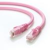 LANケーブル（カテゴリ6A・ツメ折れ防止・50cm・10Gbps・ツメ折れ防止カバー・より線・ピンク）