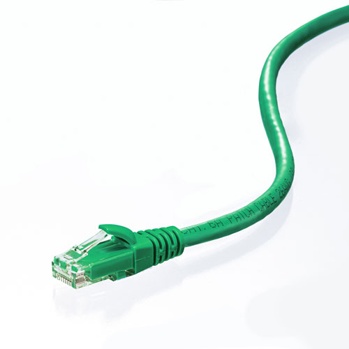 カテゴリ6Aより線LANケーブル（グリーン・1m）