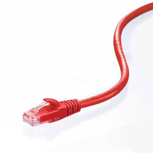 カテゴリ6Aより線LANケーブル（レッド・1m）