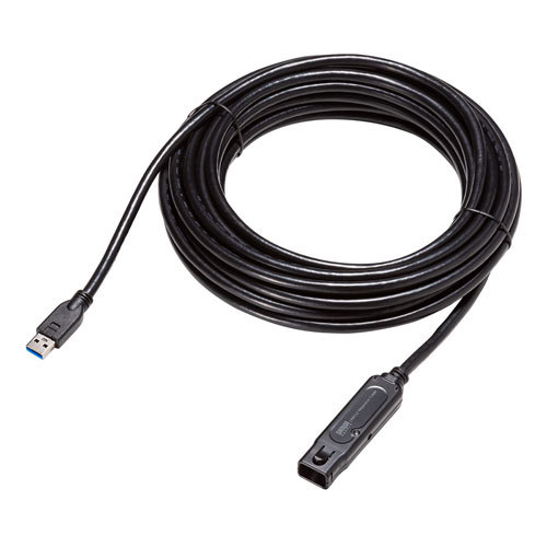 USBアクティブリピーターケーブル（10m延長・USB3.2・抜け止めロック機構付き） KB-USB-RLK310 サンワサプライ