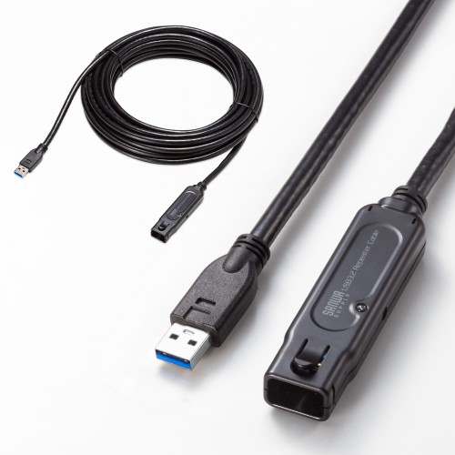 USBアクティブリピーターケーブル（10m延長・USB3.2・抜け止めロック機構付き） KB-USB-RLK310 サンワサプライ