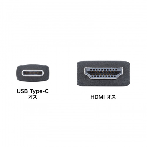 USB Type-C - HDMI変換ケーブル（8K/60Hz・4K/144Hz・5m・HDR対応・ブラック）
