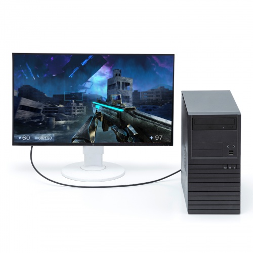 DisplayPortケーブル（1m・ver.2.1・最大16K60Hz(DSC圧縮時/UHBR13.5)・HDR動的メタデータ対応・HDCP2.2/1.4対応・ツイストペア線使用・DP80）