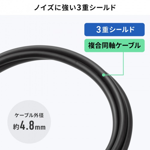 DisplayPortケーブル（1m・ver.2.1・最大16K60Hz(DSC圧縮時/UHBR13.5)・HDR動的メタデータ対応・HDCP2.2/1.4対応・ツイストペア線使用・DP80）