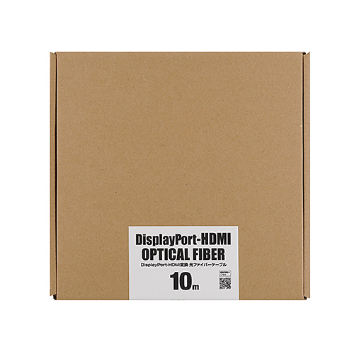 DisplayPort-HDMI変換光ファイバーケーブル（20m・4K/60Hz対応・4K出力可能）