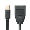 Mini DisplayPort変換ケーブル（15cm・DisplayPortメス変換・4K/60Hz対応・映像出力・音声出力・DPCP・HDCP）