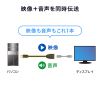 Mini DisplayPort変換ケーブル（15cm・DisplayPortメス変換・4K/60Hz対応・映像出力・音声出力・DPCP・HDCP）