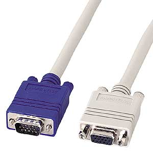 ディスプレイ延長ケーブル（複合同軸・アナログRGB・延長・1.5m）