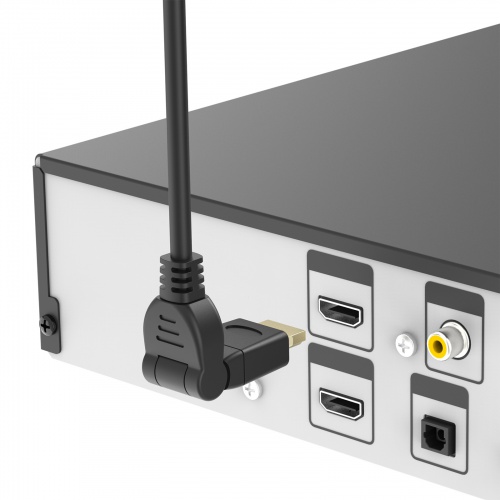 ハイスピードHDMI 延長ケーブル（3Dコネクタ・スッキリ配線・1080pフルHD対応・イーサネット対応・ブラック・1m） KM-HD20-3DEN10N サンワサプライ