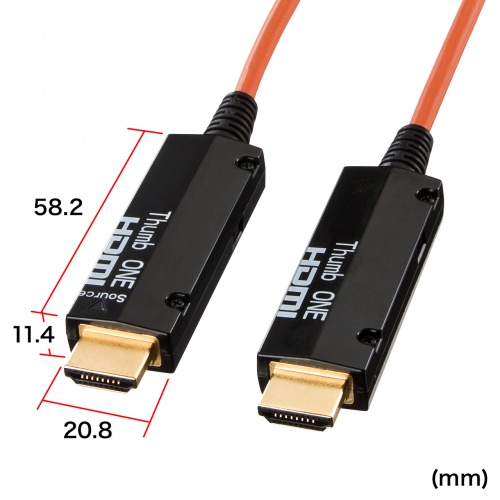 光ファイバHDMIケーブル（10m）KM-HD20-FB10K サンワサプライ