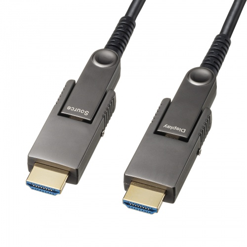 HDMIケーブル（光ファイバーケーブル・4K60Hz対応・HDR対応・ARC対応・HEC対応・100m・ブラック）