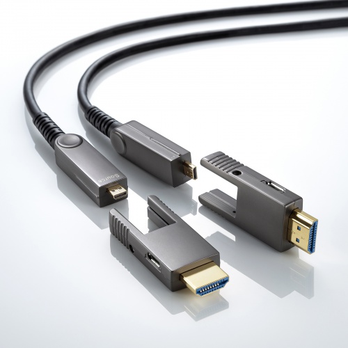 HDMIケーブル（光ファイバーケーブル・4K60Hz対応・HDR対応・ARC対応・HEC対応・50m・ブラック）