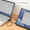 HDMIケーブル（0.3m・スリムタイプ・4K/30Hz・ハイスピードHDMIケーブル・極細・ARC対応・HEC対応・モバイルモニター/テレビ配線用・持ち運び用）