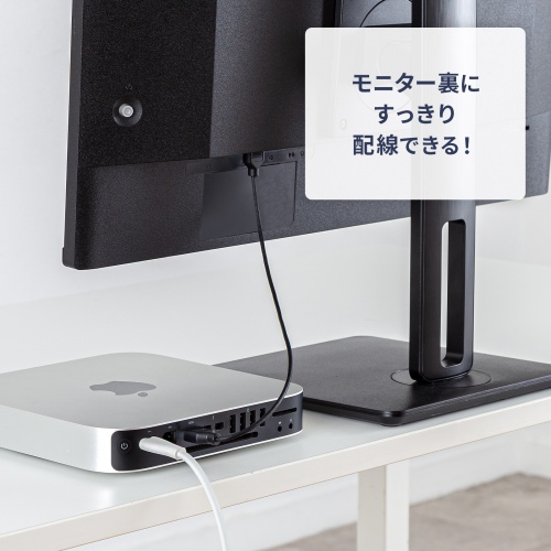 HDMIケーブル（0.3m・スリムタイプ・4K/30Hz・ハイスピードHDMIケーブル・極細・ARC対応・HEC対応・モバイルモニター/テレビ配線用・持ち運び用）