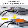HDMIケーブル（0.5m・極細スリム・小型コネクタ・4K/30Hz・ハイスピードHDMIケーブル・極細・ARC対応・HEC対応・モニター/テレビ接続・持ち運び用）