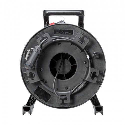 光ファイバHDMIケーブル（ドラム付き・8K対応・金コネクタ・ウルトラハイスピード・HDR対応・3D対応・ブラック・100m）  KM-HD20-UFBD100