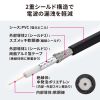 SDIケーブル（HD-SDI対応・3G-SDI対応・BNCプラグ・同軸ケーブル・2m・ブラック）