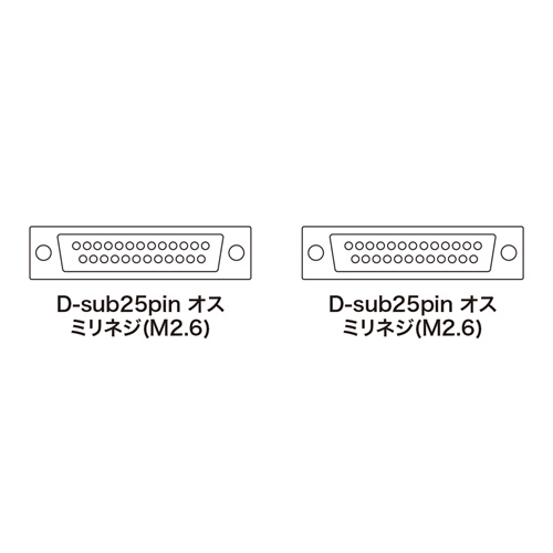 RS-232Cケーブル（25pin/モデム・TA・切替器・15m） KRS-005-15N