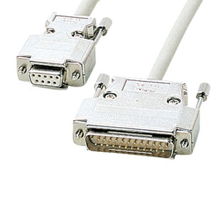 【訳あり 新品】RS-232Cケーブル（TA・モデム用・10m） ※箱にキズ、汚れあり